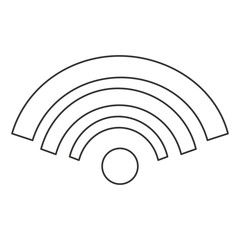 wifi waves isolated icon vector illustration design