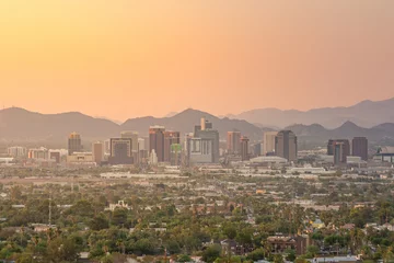 Türaufkleber Top view of downtown Phoenix Arizona © f11photo