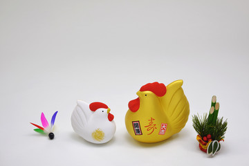 干支　酉年　//縁起の良い干支の置物