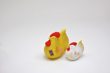 干支　酉年　//縁起の良い干支の置物