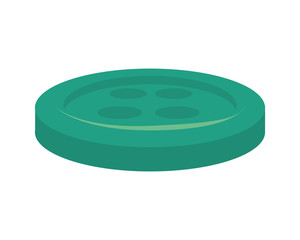 button color green. sewing equipment and needlework vector illustration