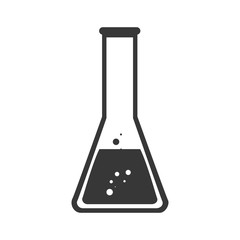 conical flask liquid chemical chemistry bottle laboratory scientific object vector illustration