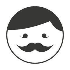 head father isolated icon vector illustration design