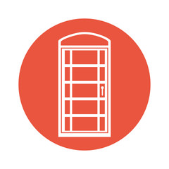 london cab telephone isolated icon vector illustration design