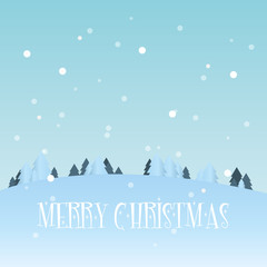 Merry Christmas greeting card vector illustration
