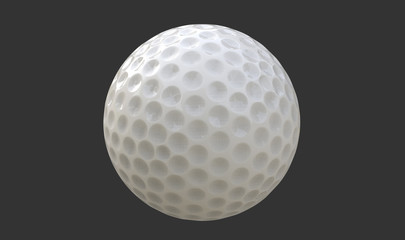 Golf ball 3d illustration isolated