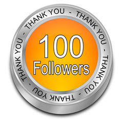 100 Followers Thank you - 3D illustration