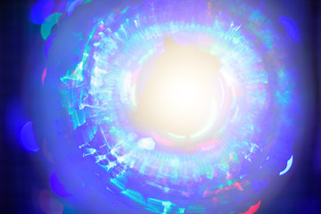 Glass bottles Lights bokeh