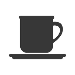 coffee mug beverage caffeine drink silhouette vector illustration