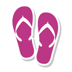 flip flops summer isolated icon vector illustration design vector illustration design