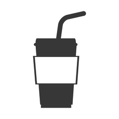 coffee mug beverage caffeine drink silhouette vector illustration