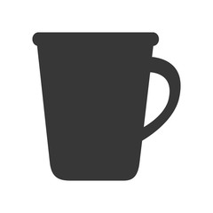 coffee mug beverage caffeine drink silhouette vector illustration