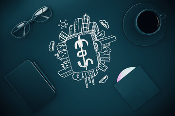 Financial growth concept