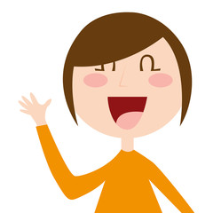 woman female isolated icon vector illustration design