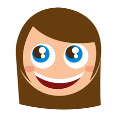 Obraz premium woman female isolated icon vector illustration design