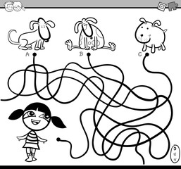 path maze coloring activity