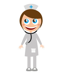 doctor medicine character funny vector illustration design