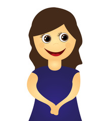 woman female isolated icon vector illustration design