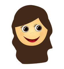 woman female isolated icon vector illustration design