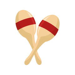 maracas musical instrument. music audio object. vector illustration