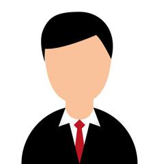 businessman avatar character isolated vector illustration design