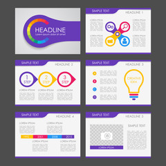 Infographic elements for presentation templates.