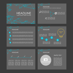 Infographic elements for presentation templates.