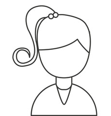 woman female isolated icon vector illustration design