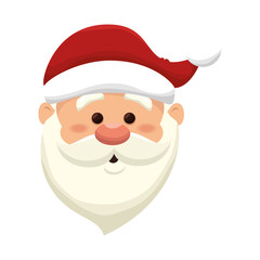 santa claus man. merry christmas season symbol. vector illustration