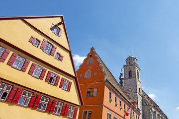 Beautiful village Dinkelsbuhl at the romantic Road in southern Germany
