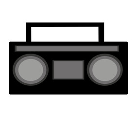 radio old music player vector illustration design