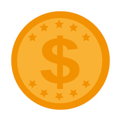 money economy coin icon vector illustration design
