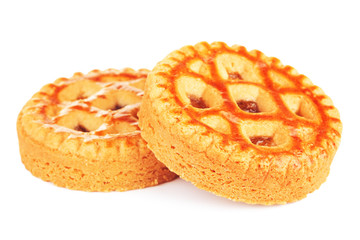 Fototapeta na wymiar Soft Cookies With Apple Paste