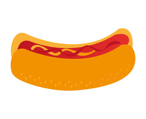 hot dog fast food vector illustration design