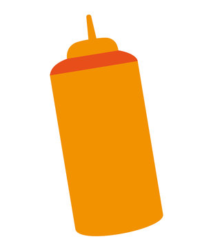 fast food sause bottle vector illustration design