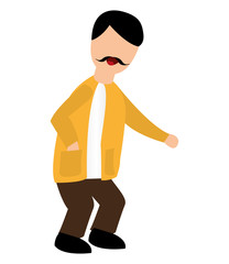 man grandfather isolated icon vector illustration design