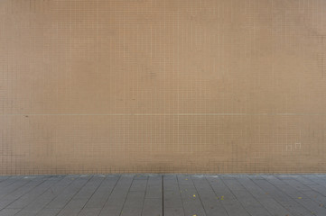 Large blank billboard on a street wall, banners with room to add your own text