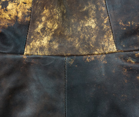 texture of an old brown leather