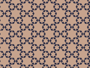 geometric stars seamless pattern. Fashion graphic design.Vector illustration. Background design. Asian bakground. Modern stylish abstract texture. Template for print, textile, wrapping and decoration
