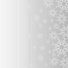 snowflake winter cold merry christmas snowfall frozen icon. Grey background. Vector illustration