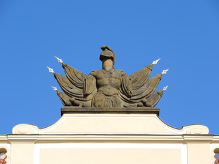 Obraz premium rague is the capital of the Czech Republic. Its historic center was included in the Unesco World Heritage. Architectural details of buildings in Prague, Czech Republic