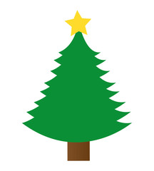 tree pine christmas icon vector illustration design