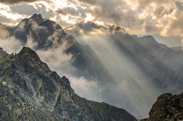 Wysokie Tatry,Słowacja ,Mała Wysoka,Rysy,Wysoka ,Vychodna Vysoka,Slovakia