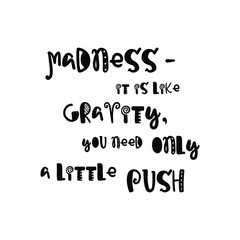 Hand drawn lettering poster