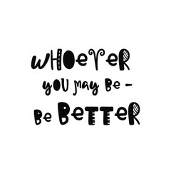 Hand drawn lettering poster