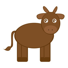 animal manger character isolated vector illustration design