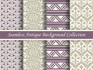 Antique seamless background collection_131