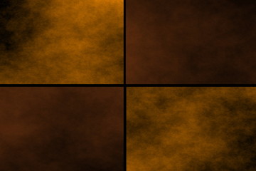 Black background with orange and brown rectangles
