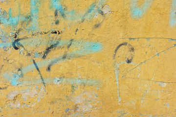 Old crackle the wall