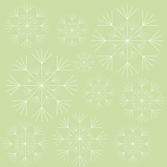 White dandelion icon. Summer seed plant and flower theme. Colorful design. Green background. Vector illustration
